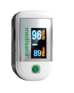 medisana Germany Finger Clip Pulse Oximeter for Blood Oxygen Saturation and Heart Rate Monitoring, Home Use, Mid-Autumn Festival