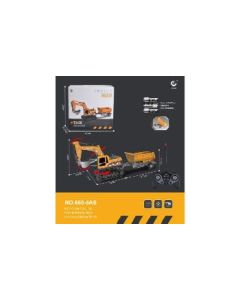 RC crawler excavator dump tow bucket 1:22 27MHz six cross