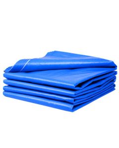 JUYUAN 8*10 Blue & White Heavy-Duty Waterproof Tarp PVC Waterproof Canopy Fabric Truck Sunshade & Rain Cover 8m*10m