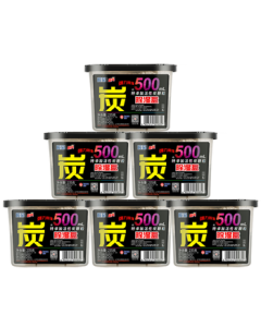 Lanju Jingliang Dehumidifier Box 500ML*6, Activated Charcoal Moisture Absorber, Anti-Mold Desiccant