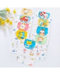 Sweat towel four-layer, cotton yarn, gauze, cotton