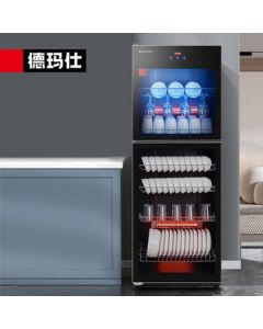 DEMASHI Commercial Vertical Kitchen Disinfection Cabinet, Medium-Temperature Multi-Layer Large Capacity Dish Sterilizer for Canteens, Restaurants, and Home Use, Desktop Dish Cabinet XDZ380-D1