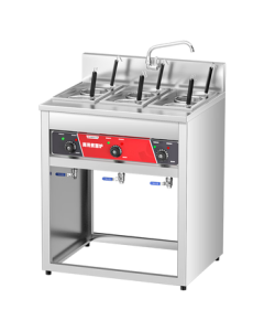 CHIGO Vertical Electric Noodle Cooking Stove Commercial Noodle Cooking Pot Rice Noodle Machine Noodle Cooking Pot Spicy Hot Pot Soup Rice Noodle Stove Dumpling Cooking Pot ZX-A208-L6