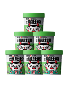 Spicy Tripe Vermicelli by Shizu Clan 150g*6 Cups (Box Pack) - Instant Rice Noodles, Vermicelli, Potato Noodles, Quick Meal, Midnight Snack