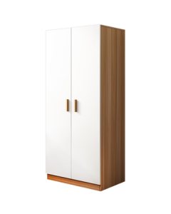 Yimi Love Wardrobe Flip Door Wooden Panel Cabinet Storage Closet Two-Door YG-001