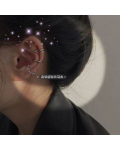 Ear clips Three-piece set without piercings Ear bone clips
