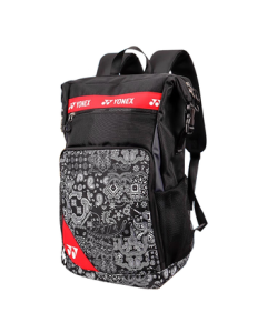 YONEX Badminton Backpack Dual-Shoulder Multi-functional Stylish Sports Trendy BA249CR Black Red