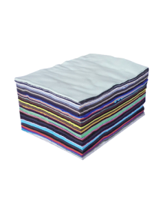 Zheye 50-Pound Mixed-Color Industrial Cleaning Cloth, Absorbent Oil-Absorbing Cotton Rag for Car Maintenance, Equipment, and Machinery Wiping, Non-Shedding Fabric Scraps