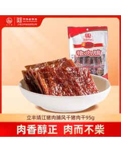 Lifeng (lifefun) Jingjiang Pork Jerky Dried Pork 95g Bagged - Time-honored Chinese Brand, Shanghai Specialty, Snack