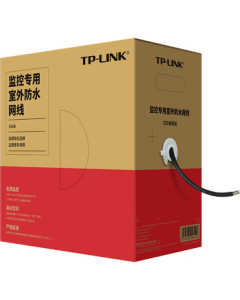 TP-LINK Cat5e Outdoor Ethernet Cable Gigabit Oxygen-Free Copper Unshielded Pure Copper Twisted Pair Waterproof and Wear-Resistant for Home Network Surveillance and Engineering Wiring 305m 305BE