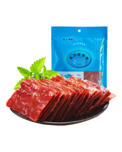 Huang Sheng Ji Original Flavor Pork Jerky 88g - Xiamen Specialty, Time-Honored Brand, Pure Meat, High-Protein, Ready-to-Eat Snack