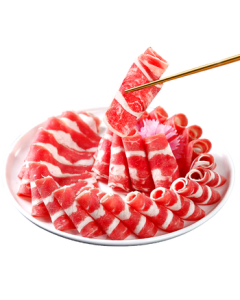 Chao Fu Dao Sliced Beef Roll Net Weight 400g Original Cut Grain-Fed Marbled Beef Roll Sliced Beef for Hot Pot BBQ Spicy Hot Pot Fresh Ingredients