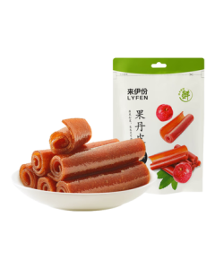Laiyifen Hawthorn Roll 125g - Hawthorn Sheet Office Snack, Sweet and Sour Preserved Fruit, Nostalgic Snack