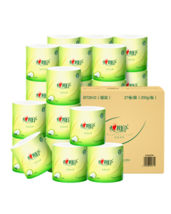 Hearttex Toilet Paper, Tea Scent Core 4-Ply 200g*27 Rolls, High-Grammage Bath Tissue, Whole Case