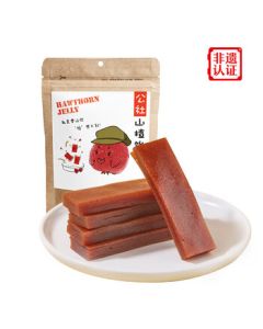 Yimeng Commune Hawthorn Jelly 260g*1 Bag, Additive-Free Hawthorn Snack, Preserved Fruit, Dried Fruit, Nostalgic Snack
