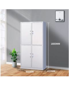 Duoyan Sanwei File Cabinet Metal Locker Four-Door Wardrobe 900*420*1800mm