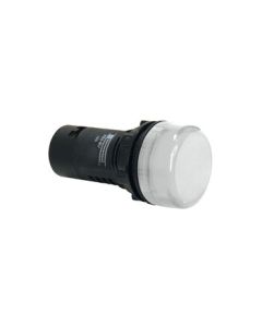 Schneider Electric AC/DC 24V White LED Indicator Light XB2BVB1LC