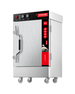 Xilai Sheng Commercial Steamer Cabinet, Automatic Rice Steamer Cart with 6 Trays, Timer Model, Kitchen Steamer, Bun Steamer, Mantou Steamer, Rice Steaming Cabinet XLS-KZF6S
