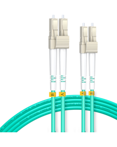 SAMSUNG Fiber Optic Patch Cable, Engineering Telecom-Grade 10G LC-LC Multimode Duplex OM3-300 Low Smoke Zero Halogen Indoor Fiber Optic Cable, Transceiver Tail Fiber, 3m G3-LCLC03