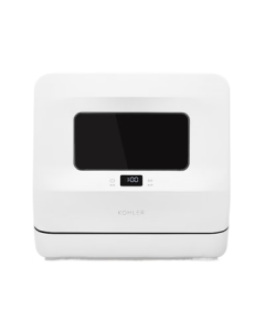 KOHLER Countertop Dishwasher with Dual Water Inlet Modes, High-Temperature Sterilization, Hot Air Drying, All-in-One Washing and Disinfection, Freestanding Compact Dishwasher for Home Use, No Installation Required, Model 29974T-NA
