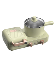 Bear Breakfast Maker, Sandwich Maker, Multi-Function Electric Griddle, Toaster, Multi-Purpose Cooking Pot, Bread Toaster, Electric Hot Pot with Detachable Plates DSL-A13N1