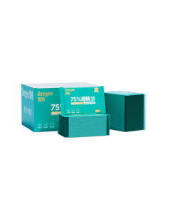 Deyou 75% Alcohol Disinfecting Wipes, 100 Sheets * 1 Pack, Individually Wrapped Portable Sanitary Wipes, Antibacterial Wet Tissues