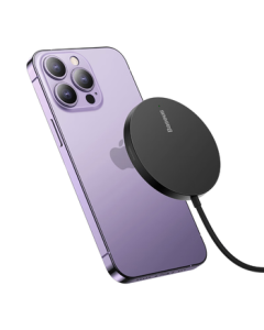 Baseus Apple Wireless Charger with MagSafe Fast Charging for iPhone 17/16 Pro Max, Compatible with iPhone 14/13/12/PLUS, Headphones, Huawei, Xiaomi - Black