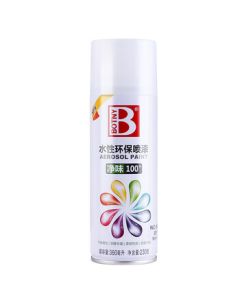 Biaozhi Water-Based Spray Paint White Eco-Friendly Paint Metal Rustproof Paint White Shake & Spray Graffiti Paint