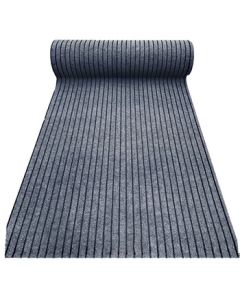 Shang Mei Chao Pin Carpet - Customizable Absorbent Anti-Slip Waterproof Mat, Full Coverage Striped Rug, 2m Width * 1m Length Black Gray (Length as Ordered)
