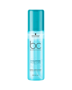 Schwarzkopf Professional Moisture Kick Spray Conditioner 200ml, No-Rinse Leave-In Hair Treatment, Smooth & Lightweight for Dry Hair Care, Nourishing for Curly Hair