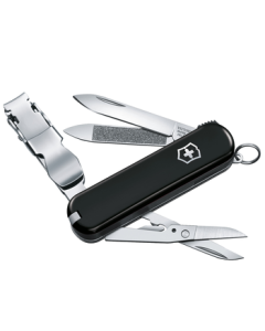 Victorinox Swiss Army Knife Grooming Companion 8-in-1 Multi-Function Fruit Knife Folding Knife Black 0.6463.3