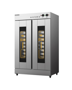 Lecon (lecon) Commercial Fermentation Box for Baking Bread and Steamed Buns, Large Capacity Stainless Steel Steamer Proofer Cabinet, Double Door with 26 Trays LC-MFF26