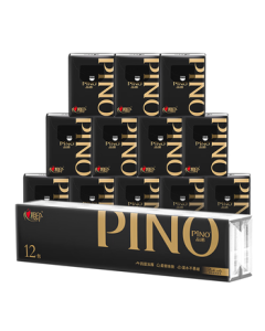 Heartex Handkerchief Tissue Pino 4-Ply 8 Sheets * 12 Packs Thickened Portable Tissues Black Code Fragrance