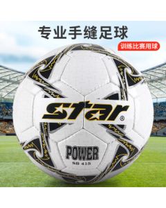 SATA (star) Football Self-operated Size 5 Adult & Youth Hand-Stitched Durable PU Professional Match Training Standard Ball SB415