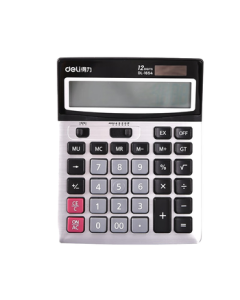 Delifei 1654 Desktop Calculator (Silver) (Unit) Desktop Calculator Convenient Calculator 1-Pack