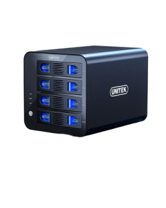 UNITEK 4-Bay Disk Array Enclosure for 2.5/3.5" HDD/SSD External RAID Storage Box S301A