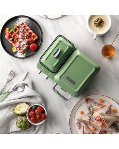 Morphyrichards Light Food Maker Multi-function Sandwich Breakfast Machine Steamer Toaster MR9086 Fresh Green