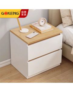 Guojing Bedside Table G-GJ0093 450*400*450mm Ash Wood Color Piece