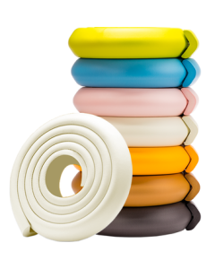 Babyprints Corner Guards for Baby Proofing, Edge Protectors for Tables and Walls, Includes 4m White 3M Double-Sided Tape