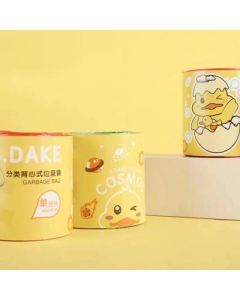 Portable Vest Garbage Bag B· DAKE Small Yellow Duck Oversized rolls are thickened