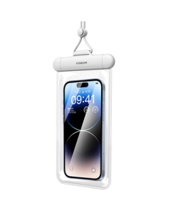 VENIDER Waterproof Phone Pouch Touchscreen Case for Swimming Rafting with Lanyard Neck Strap Rainproof Shell for Delivery Riders Underwater Use Compatible with Apple Huawei Xiaomi Phones