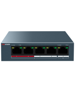 HIKVISION POE Switch 5-Port Fast Ethernet Surveillance Switch Metal Housing Heat Dissipation Non-Managed Extends Network Cable Transmission DS-3E0105SP-E