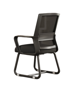 Huakai Star Computer Chair Home Office Chair Ergonomic Seat Bow-Shaped Chair BG162 Black Frame Black Mesh Sponge Version
