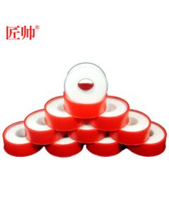 Jiang Shuai PTFE Thread Seal Tape - Extra Thick and Wide, High-Sealing Waterproof Plumbing Tape for Gas, Water, and Bathroom Projects, 22g per Roll, Handbag Pack (100 Rolls)