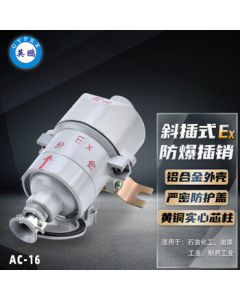 GYPEX Explosion-proof Plug Industrial Socket Connector Inclined Plug Type 380V Three-phase Explosion-proof Aviation Socket 16A/AC-16/Five-core Inclined Plug 380V