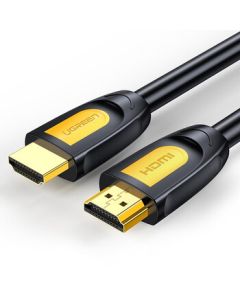 UGREEN HD101 HDMI Cable Long Engineering Grade 4K Digital High-Definition Cable 3D Video Cable Yellow and Black Connector 1.5m 10128 Laptop