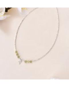 Hetian jade bamboo clavicle necklace S925 sterling silver