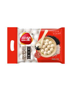 Sanquan Ningbo Style Black Sesame Glutinous Rice Balls 1kg (Approx. 84 Pieces) Classic Simple Packaging Breakfast Family Pack Yuanxiao