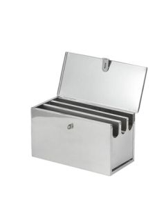 Homeglen Stainless Steel Heavy-Duty Knife Storage Box with Lid, Multi-Compartment Knife Holder, Magnetic Ultra-Thick 3-Section Knife Case with Cover