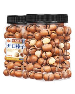 Meigo Time Roasted Cracked Hazelnuts 400g Original Flavor Hand-Cracked Hazelnut Kernels Daily Nuts Snacks Dried Fruits Leisure Snacks Mid-Autumn